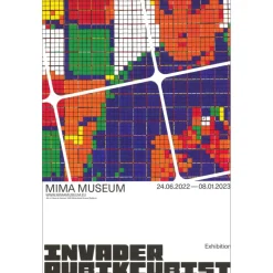 INVADER - Affiche "Exposition RUBIKCUBIST 9" 60x40cm - 2023
