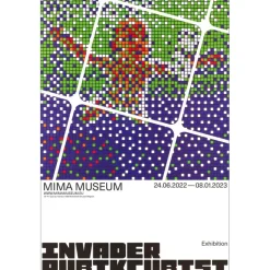 INVADER - Affiche "Exposition RUBIKCUBIST 5" 60x40cm - 2023