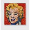 INVADER - Giclée sur Panneau "Rubik Shot Red Marilyn NVDR1-4" 100x100cm - 2023