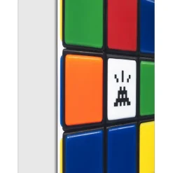 INVADER - Giclée sur Panneau "Invaded Cube NVDR1-1" 100x100cm - 2023