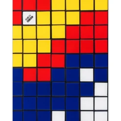 INVADER - Giclée sur Panneau "Rubik Camouflage NVDR1-2" 100x100cm - 2023