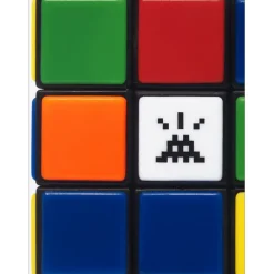 INVADER - Giclée sur Panneau "Invaded Cube NVDR1-1" 100x100cm - 2023