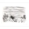 JACQUEMIN André - Gravure originale "Paysage de Lorraine 06" 50x65cm - 1979