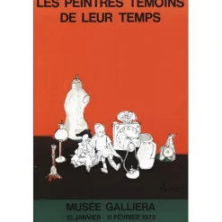 JANSEM Jean - Lithographie "Exposition, les peintres témoins, Paris" 74x49cm - 1973