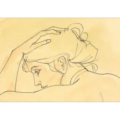 JOFFRIN Guily - Aquarelle "Femme" 53x36cm