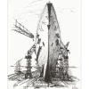 JOFFRIN Guily - Lithographie "Le navire" 27x21cm - 1961