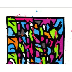 JONONE - HPM Acrylique et sérigraphie (unique) "HPM 2018-V4" 121x81cm - 2018