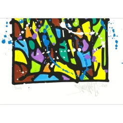 JONONE - HPM Acrylique et sérigraphie (unique) "HPM 2018-V3" 121x81cm - 2018