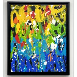 JONONE - Peinture originale à l'acrylique sur toile "untitled 03" 46x38cm - 2024