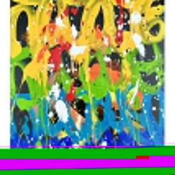 JONONE - Peinture originale à l'acrylique sur toile "untitled 03" 46x38cm - 2024