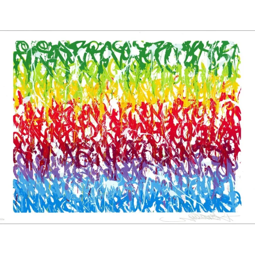 JONONE - Sérigraphie originale "Kakao Talk" 75x105cm - 2021