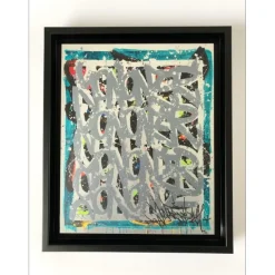 JONONE - Sérigraphie sur aluminium "Birth of the wind" 26x21cm - 2018