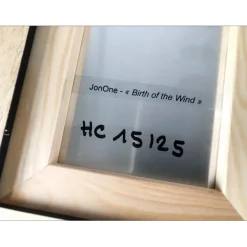 JONONE - Sérigraphie sur aluminium "Birth of the wind" 26x21cm - 2018