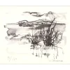 JOUENNE Michel - Lithographie originale "Paysage de Provence" 18x23cm