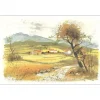 JOUENNE Michel - Sérigraphie "Paysage de Provence" 42x64cm