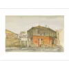 KEIME Jean - Lithographie originale "Le coin de rue" 47x65cm