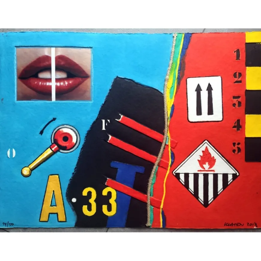 KLASEN Peter - Aquagravure originale "A 33" 2013 - 56x76cm