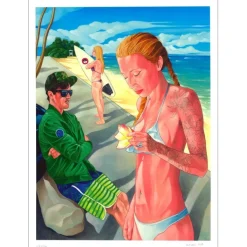 KULUNDZIC Kosta - Lithographie "Sunset Beach" 76x56cm - 2020 - Signée / Num