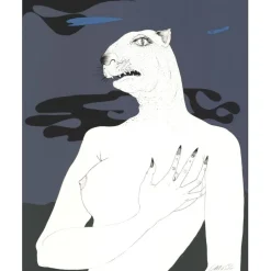 LABISSE Félix - Lithographie originale "Histoire Naturelle, L'Andromède" 56x45cm - 1974