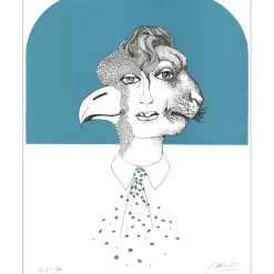LABISSE Félix - Lithographie originale "Histoire Naturelle, Le Chérubin" 56x45cm - 1974