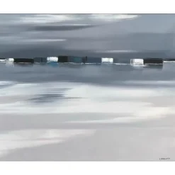 LANGLOIS Pierre-Gérard - Huile sur toile "Soir Breton, vue sur la mer" 65x81cm (25F) - 1992