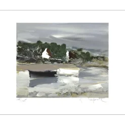 LAPORTE Georges - Lithographie originale "Crête Émeraude" 37x46cm
