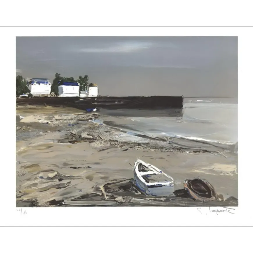 LAPORTE Georges - Lithographie originale "Barfleur" 56x76cm