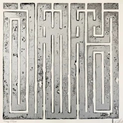 L'ATLAS - Sérigraphie originale "Just Another Seal, Silver" 56x56cm - 2020