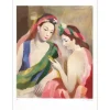 LAURENCIN Marie - Lithographie d’après une aquarelle "Les deux amies 02" 76x56cm