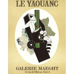 LE YAOUANC Alain - Lithographie "Exposition Galerie Maeght, Paris" 65x48cm