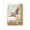 LELONG Pierre - Lithographie originale "Femme à la tour Eiffel" 75x52cm