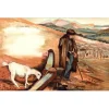 LETELLIER Pierre - Lithographie originale "Le berger" 35x53cm