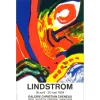 LINDSTROM Bengt - Affiche "Exposition, Galerie Christian Cheneau" 78x50cm - 1984