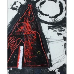 LIONEL - Gravure originale au Carborundum "Premice" 67x50cm