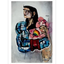 LISTER Anthony - Lithographie "Positive Interactions" 70x50cm - 2022