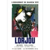 LORJOU Bernard - Lithographie "Exposition Musée Galliera, Paris" 78x53cm - 1970