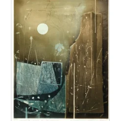 LUBAROW Renée - Gravure originale "Les pierres de la mémoire" 76x56cm