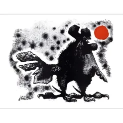 LURÇAT Jean - Lithographie "Le Coq" 55x76cm