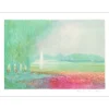 MANOUKIAN Claude - Lithographie originale "Bateaux sur l'Yonne" 50x65cm
