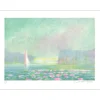 MANOUKIAN Claude - Lithographie originale "Bateau au matin" 50x65cm