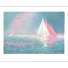 MANOUKIAN Claude - Lithographie originale "Les bateaux" 50x65cm