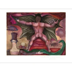 MARCEAU Marcel - Lithographie originale "Bip présente ombre et lumière" 54x75cm - 1981