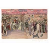 MARCEAU Marcel - Lithographie originale "Bip et la foule" 54x75cm - 1981