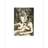MARIE.LINO M - Gravure originale "La Dame de Pique" 57x45cm