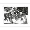 MARIE.LINO M - Gravure originale "La grenouille" 30x40cm