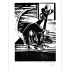 MARIE.LINO M - Gravure originale "La souris" 38x28cm