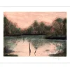 MAS Olivier - Lithographie originale "L'etang" 50x65cm