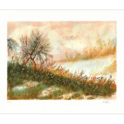 MAS Pierre - Lithographie "Campagne" 43x54m