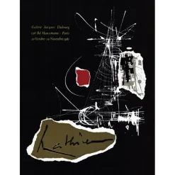 MATHIEU Georges - Lithographie "Exposition Galerie Georges Dubourg, Paris" 66x48cm - 1961