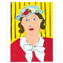 MATISSE Henri - Lithographie "Femme au chapeau" 35x26cm - 1939 - Certificat d'authenticité inclus